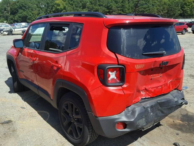 ZACCJABB7HPG04147 - 2017 JEEP RENEGADE L RED photo 3