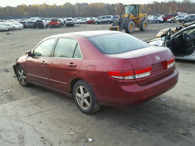 1HGCM56693A090503 - 2003 HONDA ACCORD EX RED photo 3