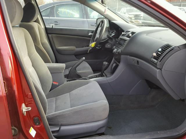 1HGCM56693A090503 - 2003 HONDA ACCORD EX 红色 照片 5