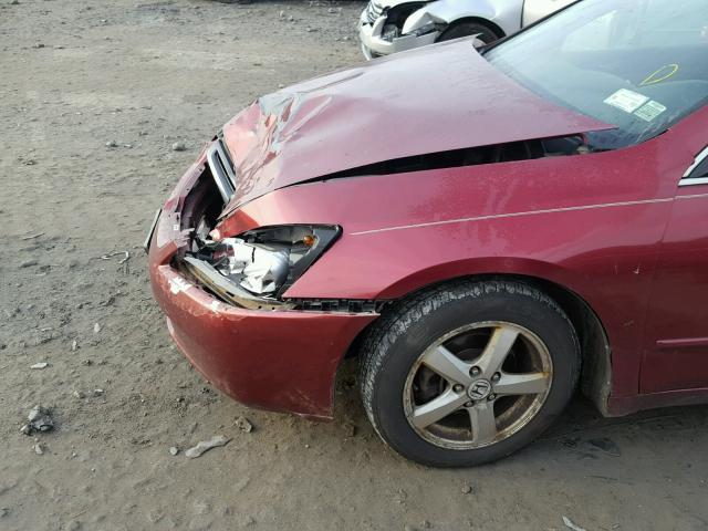 1HGCM56693A090503 - 2003 HONDA ACCORD EX 红色 照片 9