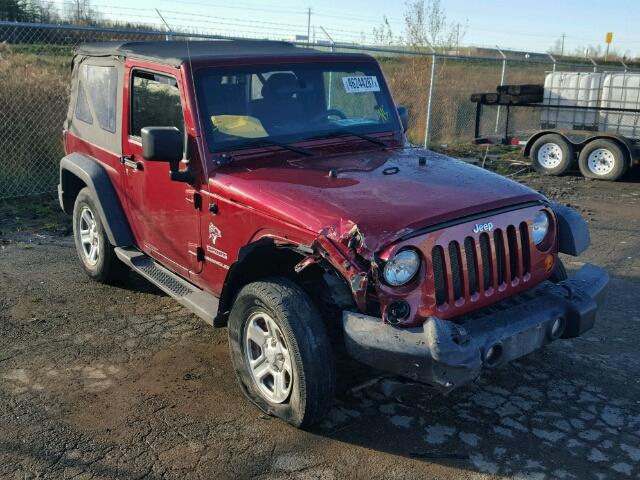 1J4AA2D18BL573062 - 2011 JEEP WRANGLER S RED photo 1