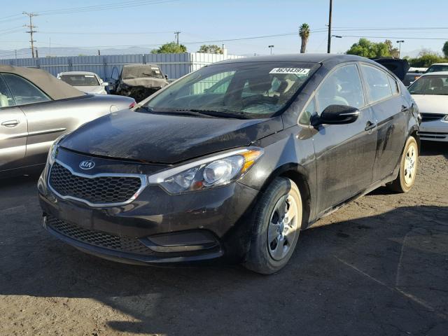 KNAFX4A60F5424609 - 2015 KIA FORTE LX BLACK photo 2