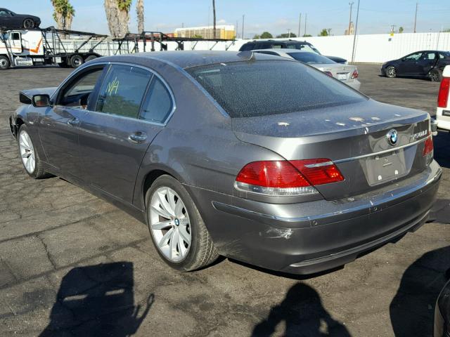 WBAHN83508DT87497 - 2008 BMW 750 LI GRAY photo 3