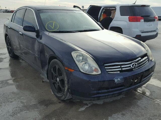 JNKCV51E94M607629 - 2004 INFINITI G35 BLUE photo 1