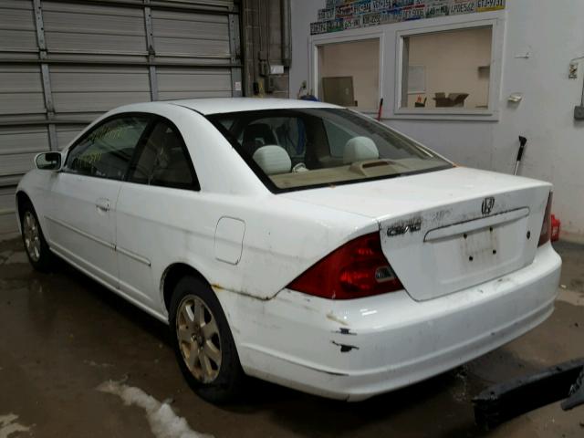 1HGEM22953L030486 - 2003 HONDA CIVIC EX WHITE photo 3