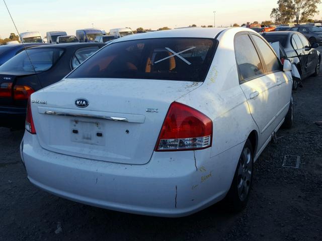 KNAFE222795657994 - 2009 KIA SPECTRA EX WHITE photo 4