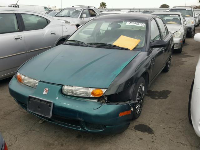 1G8ZK5278YZ167085 - 2000 SATURN SL2 GREEN photo 2