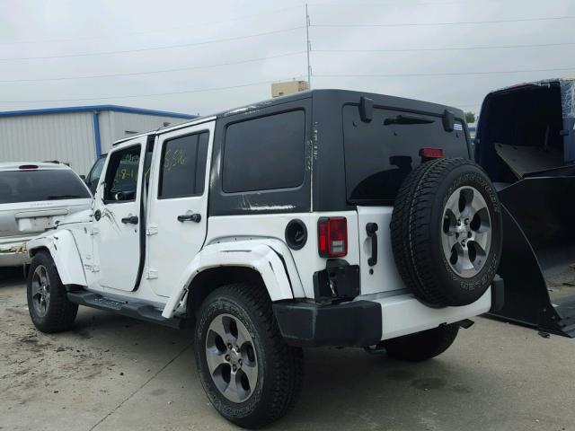 1C4BJWEG4GL258738 - 2016 JEEP WRANGLER U WHITE photo 3