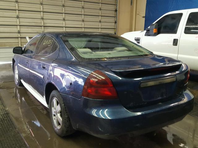 2G2WP522651137865 - 2005 PONTIAC GRAND PRIX BLUE photo 3