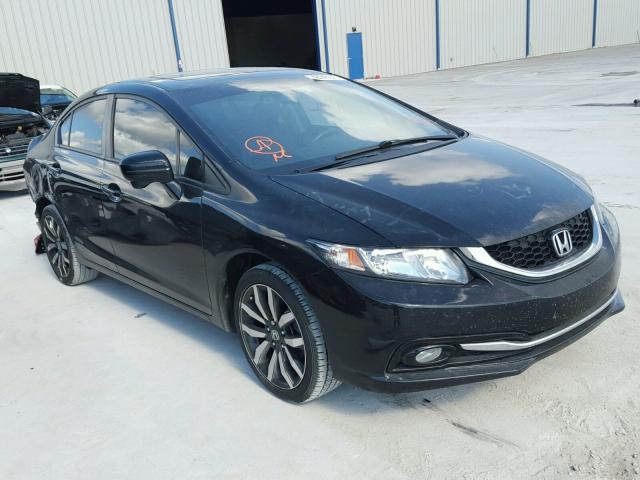 19XFB2F90FE003924 - 2015 HONDA CIVIC EXL BLACK photo 1