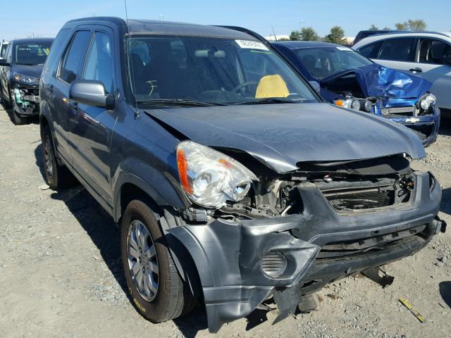 JHLRD788X6C052440 - 2006 HONDA CR-V EX SILVER photo 1