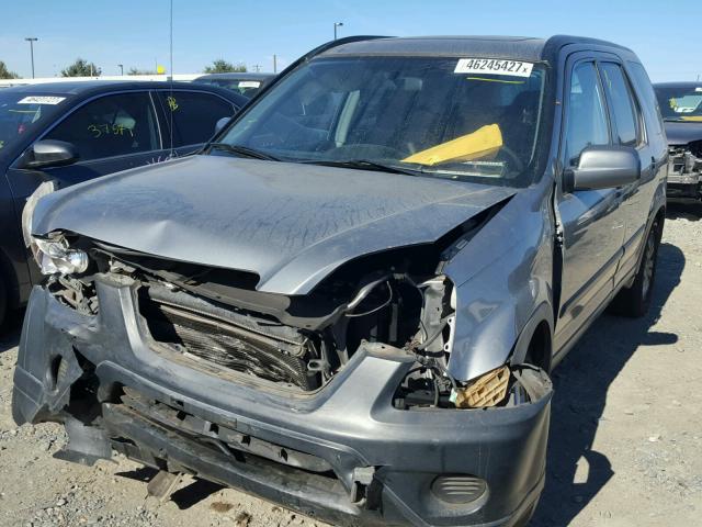 JHLRD788X6C052440 - 2006 HONDA CR-V EX SILVER photo 2