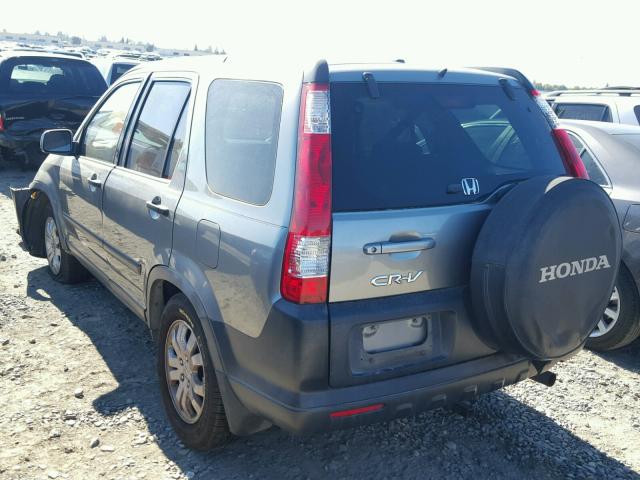 JHLRD788X6C052440 - 2006 HONDA CR-V EX ვერცხლისფერი ფოტო 3