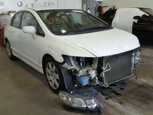 2HGFA1F51AH588537 - 2010 HONDA CIVIC LX WHITE photo 1