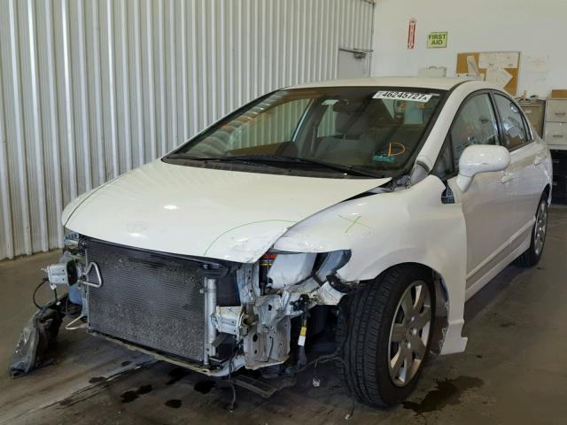 2HGFA1F51AH588537 - 2010 HONDA CIVIC LX WHITE photo 2