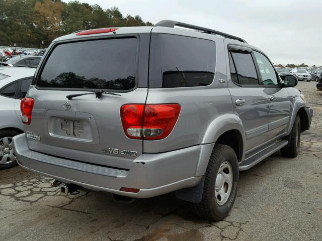 5TDBT44A66S275985 - 2006 TOYOTA SEQUOIA SR SILVER photo 4