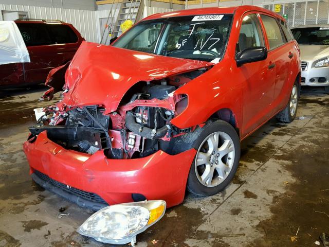 2T1KR32E15C842092 - 2005 TOYOTA COROLLA MA RED photo 2