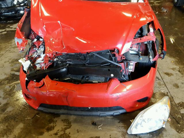 2T1KR32E15C842092 - 2005 TOYOTA COROLLA MA RED photo 7