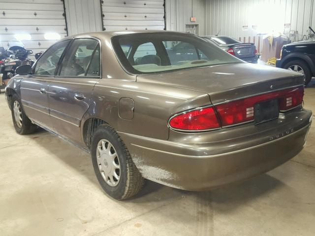 2G4WS52J821141943 - 2002 BUICK CENTURY CU BROWN photo 3