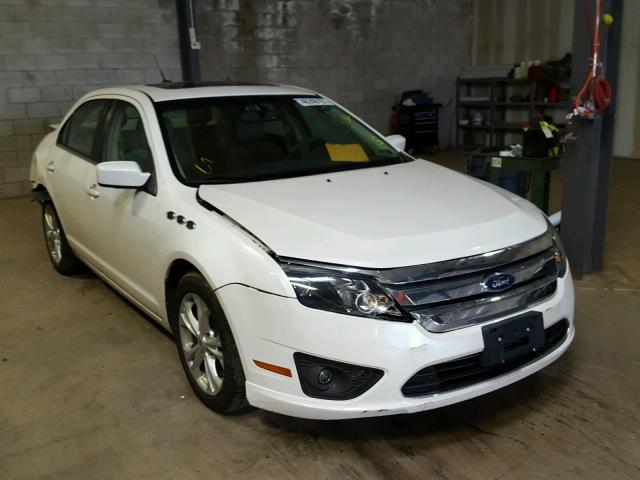 3FAHP0HA6CR212665 - 2012 FORD FUSION SE WHITE photo 1