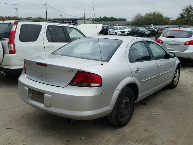 1C3EL46X92N101945 - 2002 CHRYSLER SEBRING SILVER photo 4