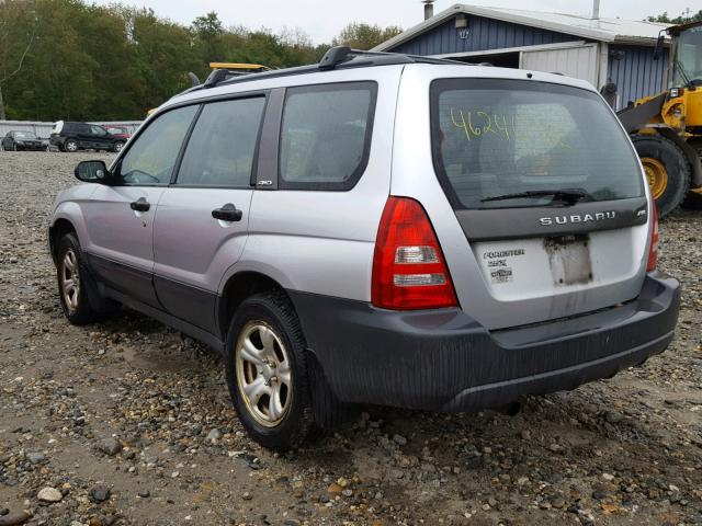 JF1SG63643G708566 - 2003 SUBARU FORESTER 2 SILVER photo 3