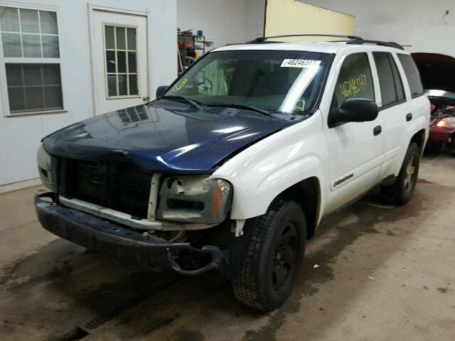 1GNDS13S732346321 - 2003 CHEVROLET TRAILBLAZE WHITE photo 2