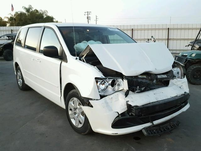 2C4RDGBG2CR335852 - 2012 DODGE GRAND CARA WHITE photo 1