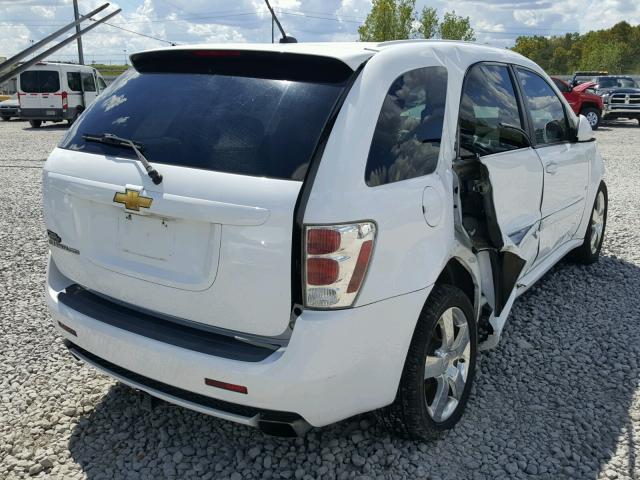 2CNDL937186280239 - 2008 CHEVROLET EQUINOX SP WHITE photo 4