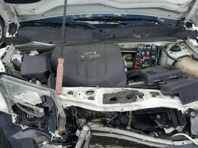 2CNDL937186280239 - 2008 CHEVROLET EQUINOX SP WHITE photo 7