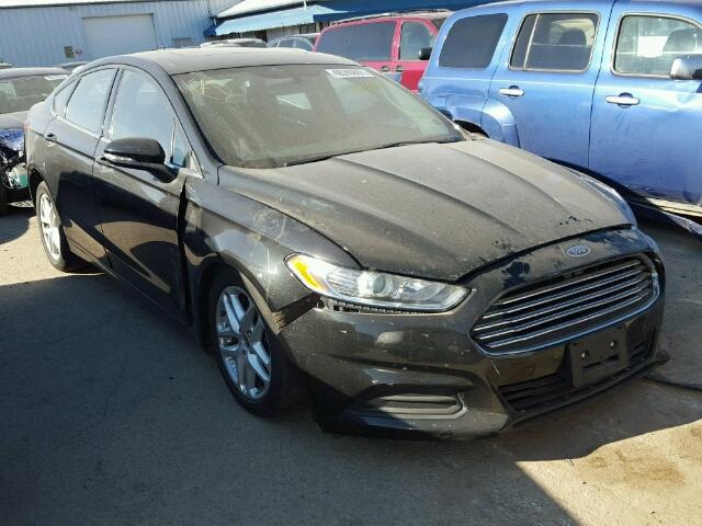 1FA6P0H76E5352913 - 2014 FORD FUSION SE BLACK photo 1