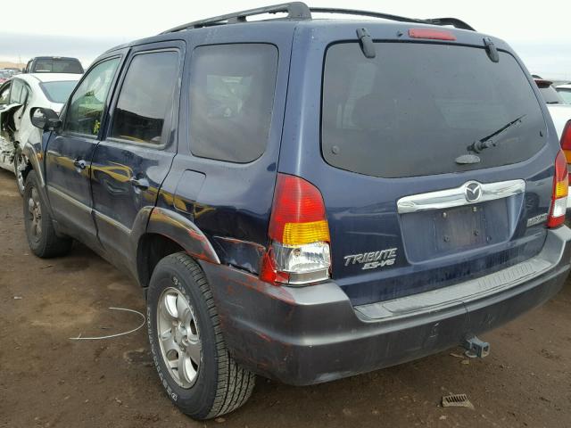 4F2CZ06123KM19074 - 2003 MAZDA TRIBUTE ES BLUE photo 3