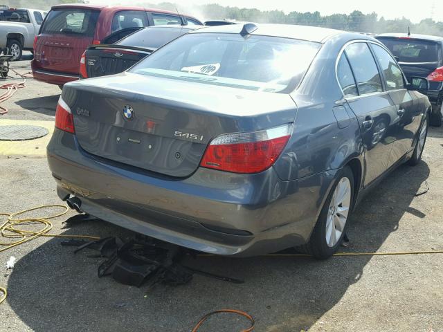 WBANB33544B110632 - 2004 BMW 545 I GRAY photo 4