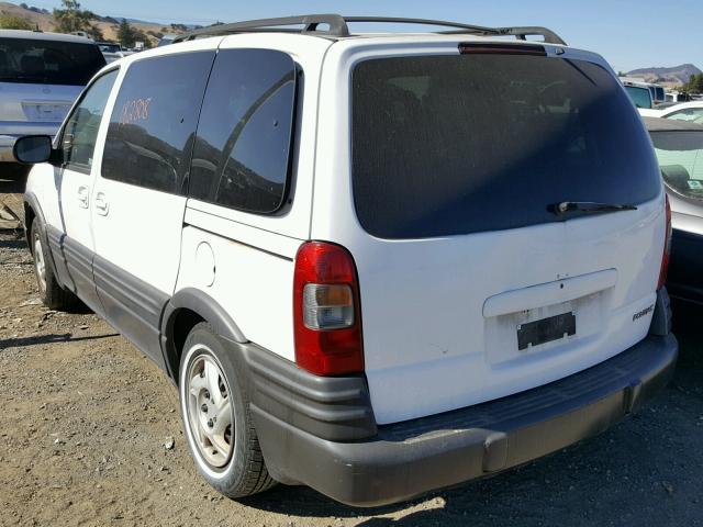 1GMDU03E12D302384 - 2002 PONTIAC MONTANA WHITE photo 3