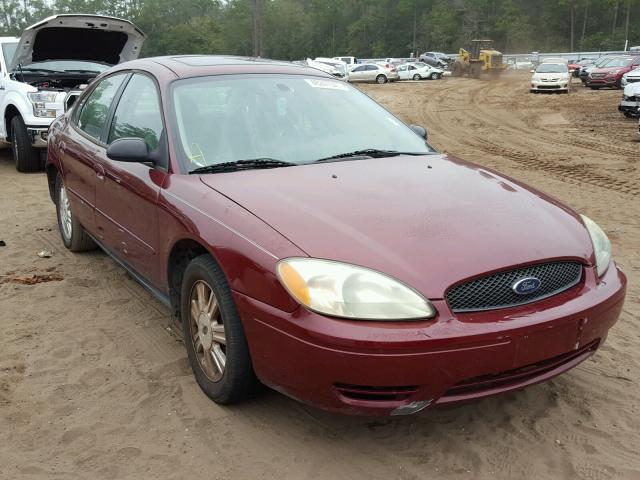 1FAFP56U75A249318 - 2005 FORD TAURUS SEL BURGUNDY photo 1