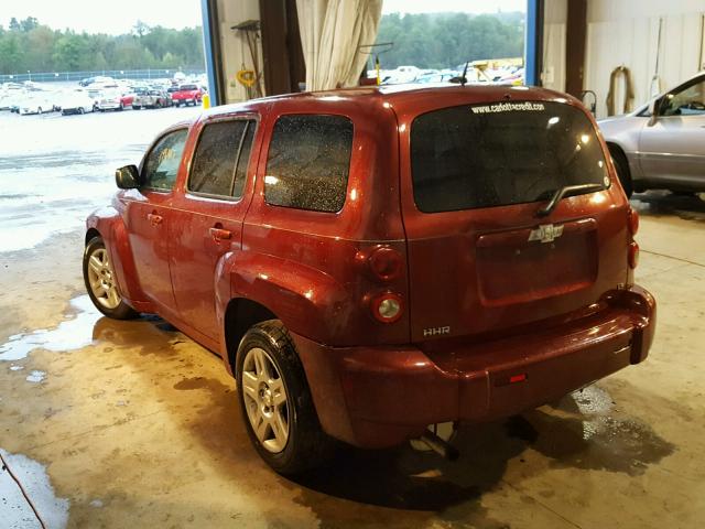 3GNDA13D38S590905 - 2008 CHEVROLET HHR LS RED photo 3