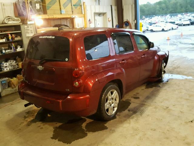 3GNDA13D38S590905 - 2008 CHEVROLET HHR LS RED photo 4