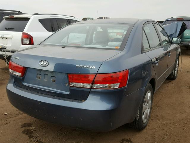 KMHET46CX6A129478 - 2006 HYUNDAI SONATA GL TEAL photo 4