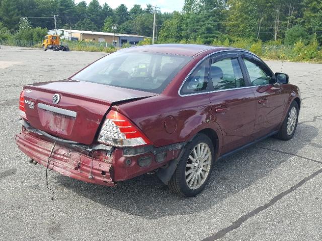 1MEFM42145G610749 - 2005 MERCURY MONTEGO PR 红色 照片 4