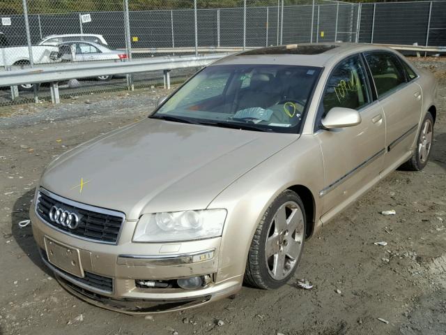 WAUML44E64N016554 - 2004 AUDI A8 L QUATT GOLD photo 2