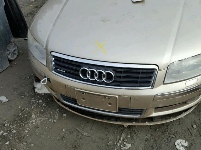 WAUML44E64N016554 - 2004 AUDI A8 L QUATT GOLD photo 7