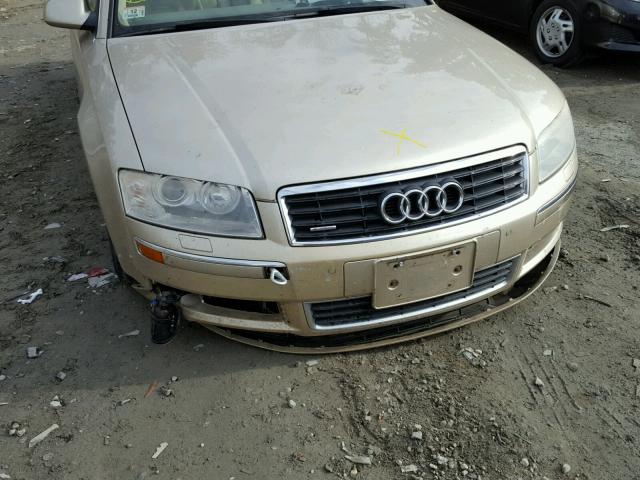 WAUML44E64N016554 - 2004 AUDI A8 L QUATT GOLD photo 9