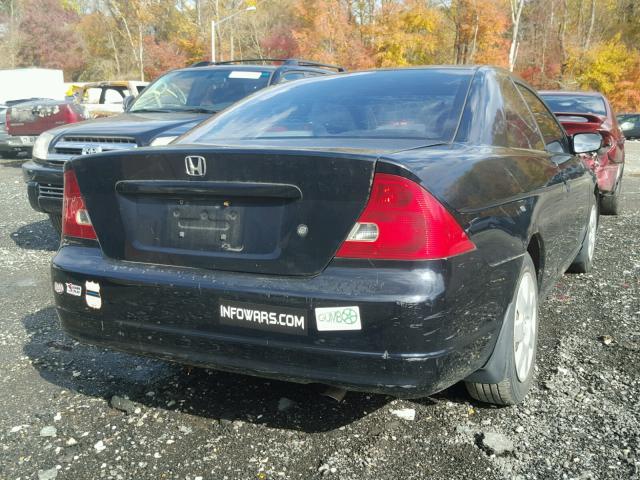 1HGEM21921L021100 - 2001 HONDA CIVIC BLACK photo 4