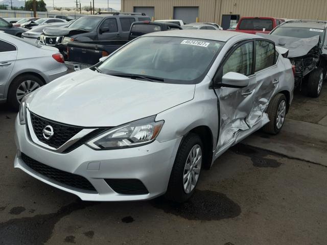 3N1AB7AP6GY313575 - 2016 NISSAN SENTRA S SILVER photo 2