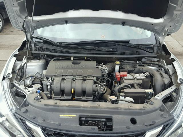 3N1AB7AP6GY313575 - 2016 NISSAN SENTRA S SILVER photo 7