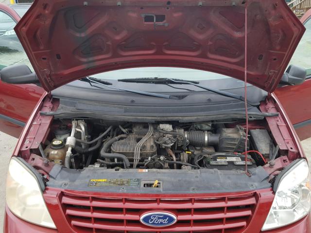 2FMZA51624BA91177 - 2004 FORD FREESTAR S RED photo 7