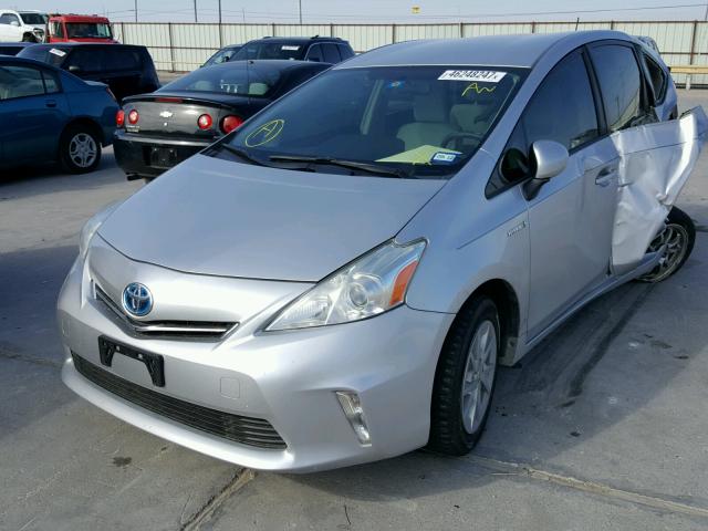 JTDZN3EU2C3055025 - 2012 TOYOTA PRIUS V SILVER photo 2