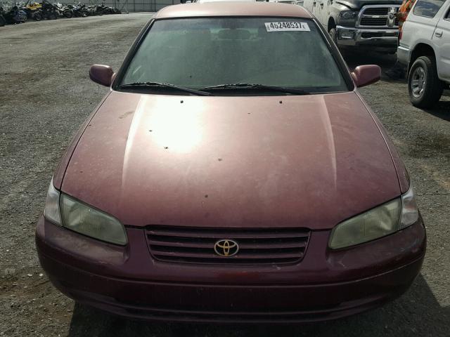 JT2BG22K0V0038844 - 1997 TOYOTA CAMRY MAROON photo 9