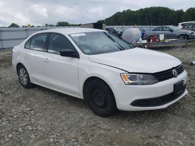 3VW2K7AJ2DM280264 - 2013 VOLKSWAGEN JETTA BASE 白色 照片 1