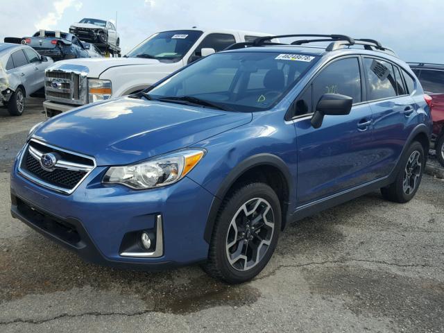 JF2GPAAC7HG247593 - 2017 SUBARU CROSSTREK BLUE photo 2